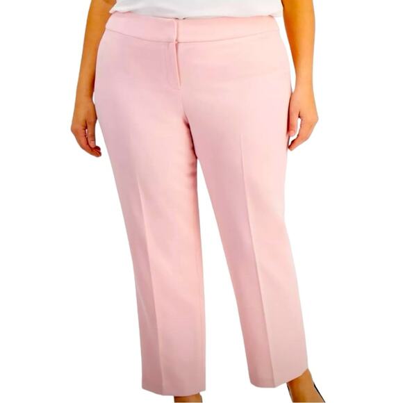 Kasper New Dress Pants Straight Leg Lined Tutu Pink Women’s Plus Size 20W - Picture 1 of 14